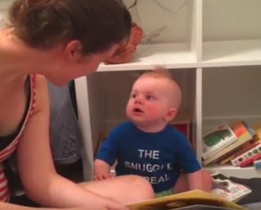 When Mom Finishes Reading The Book, The Baby Has An Adorable Reaction